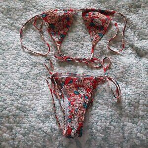 Women's Size Small Bikini Top/Bottom Set